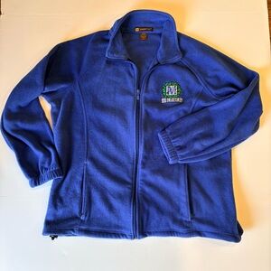 Muses Parade Mardi Gras Royal Blue Full-Zip Fleece Jacket XL